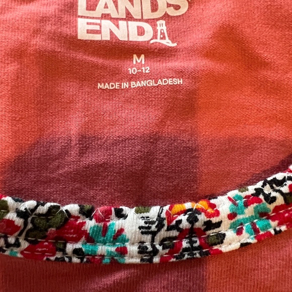 Lands End Pajamas Long Sleeve Paisley Jersey BRAND NEW Elastic Drawstring Pant - Picture 9 of 12